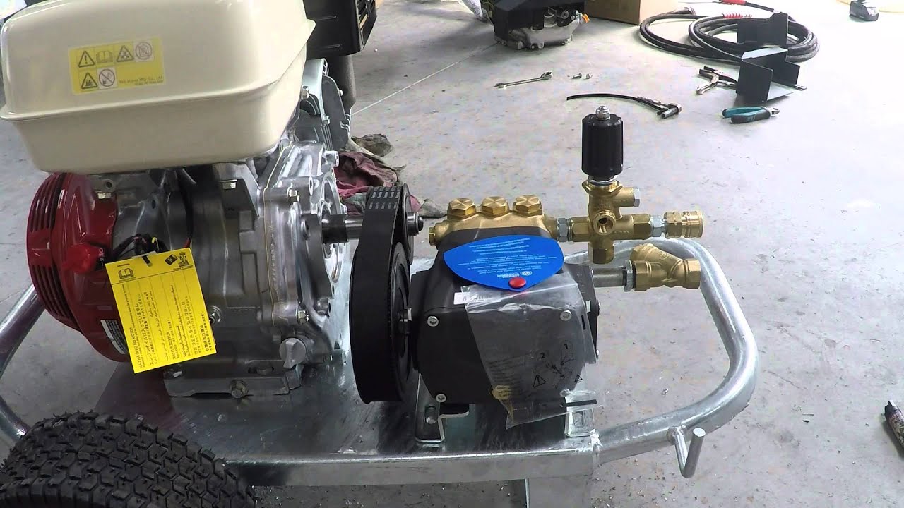 fitting belt drive pump
