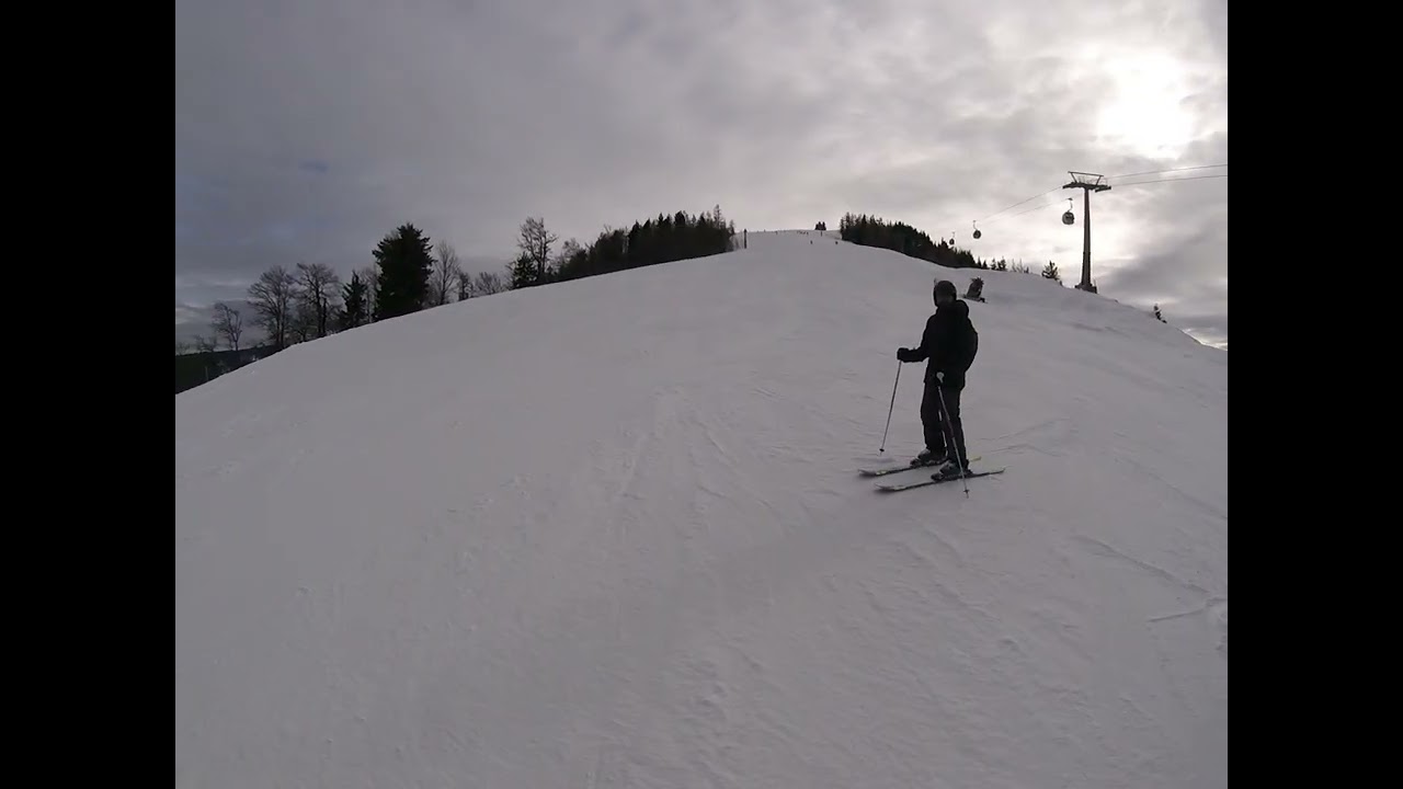 Ski Hochkössen, Austria. Red slopes mixed with blues.