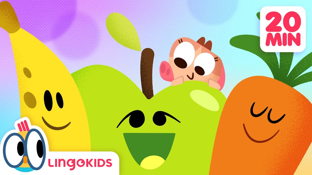 FRUITS SONG 🍏🍅 + More Songs About Fruits and Veggies 🍇🥕| Lingokids