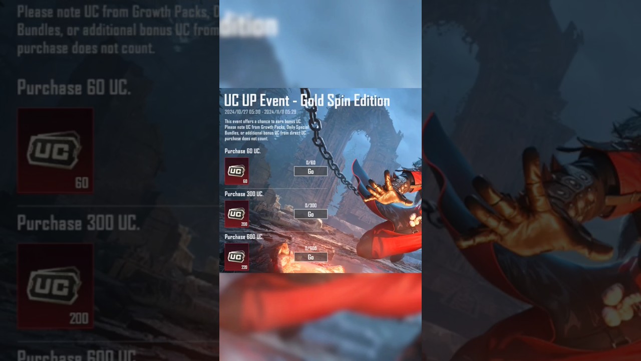 FREE UC 🤑 UP EVENT FORTUNE PACK COUNT IN UC UP #bgmi #trending #shorts