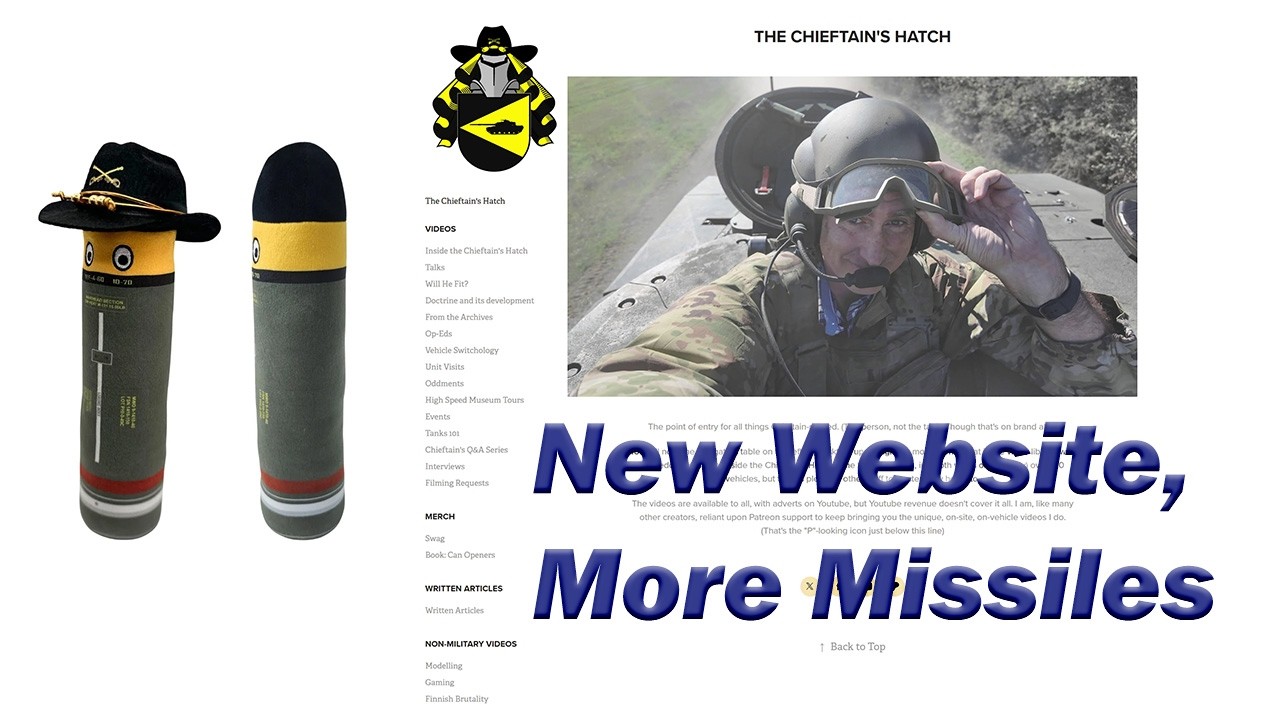 Update: The Chieftain's Website, and Missiles back in stock