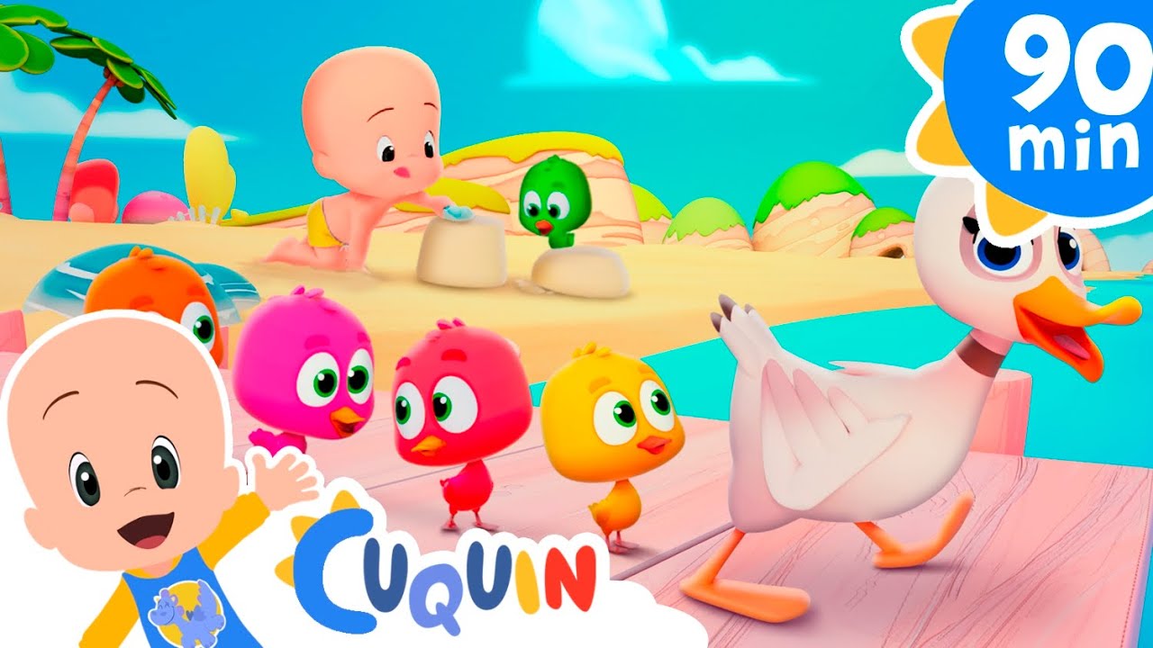 Cinco patitos 🦆 y más canciones infantiles para bebés con Cleo y Cuquín