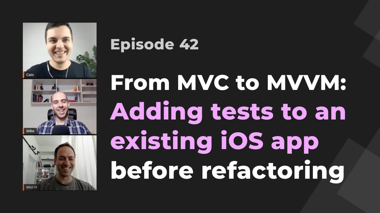 Testing & Refactoring existing iOS/Swift code, MVC vs MVVM, Singleton vs DI | iOS Dev Live Mentoring