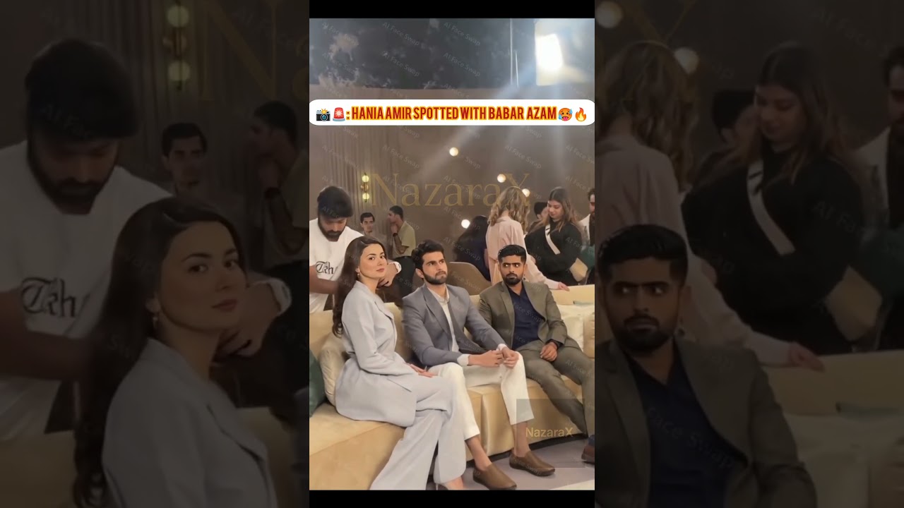 Hania amir spotted with babar azam 🔥📽️🚨 #pakistanidramas #pakistanidrama #babarazam #haniaamir