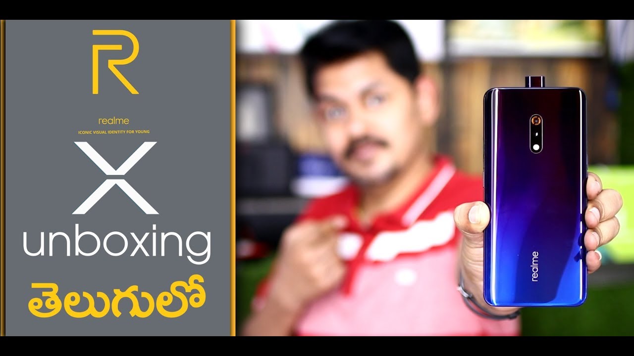 Realme X ( Realme 4 ) Mobile Phone Unboxing and initial impressions in Telugu