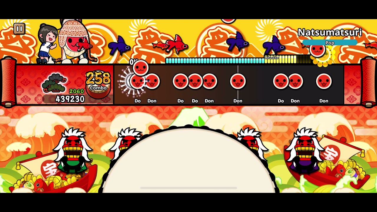 Taiko no Tatsujin Pop Tap Beat - Natsumatsuri - Hard - Full Combo