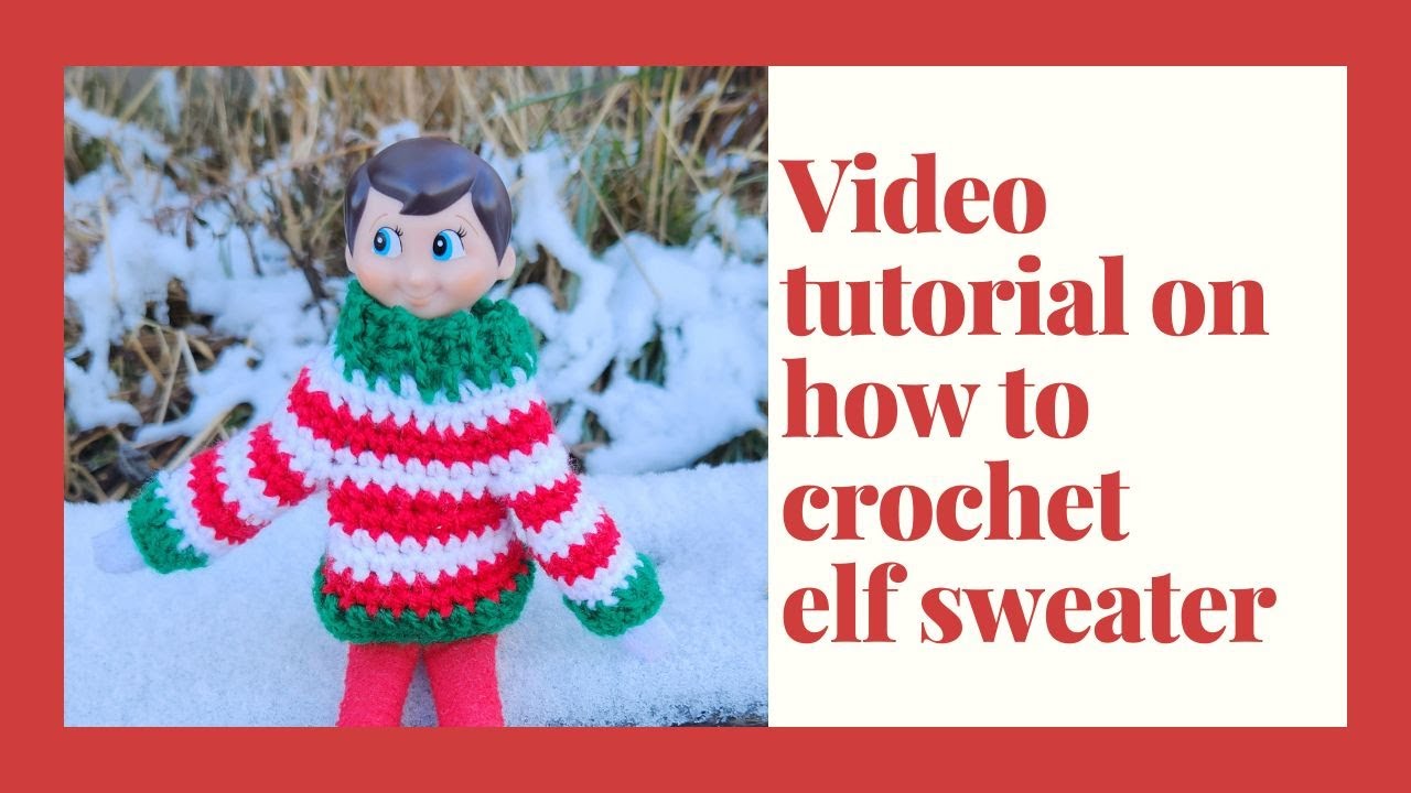 Elf on the Shelf Sweater Tutorial - Exclusive Paid Pattern Edition