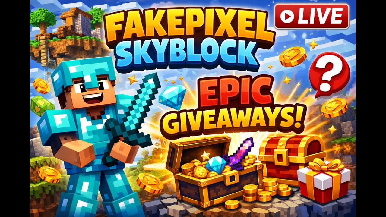 Minecraft Fakepixel Skyblock Giveaway | Biggest Giveaway Ever