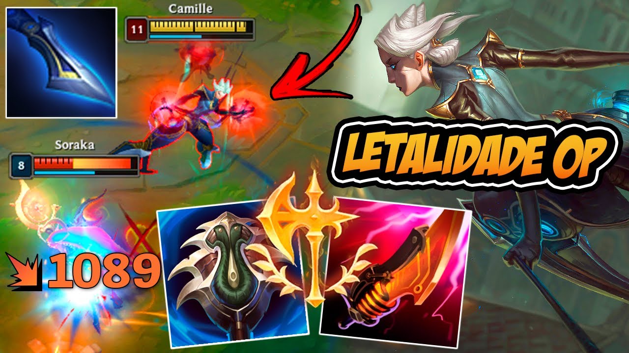 CAMILLE BUILD LETALIDADE É SECRETAMENTE QUEBRADO *muito dano* - LEAGUE OF LEGENDS