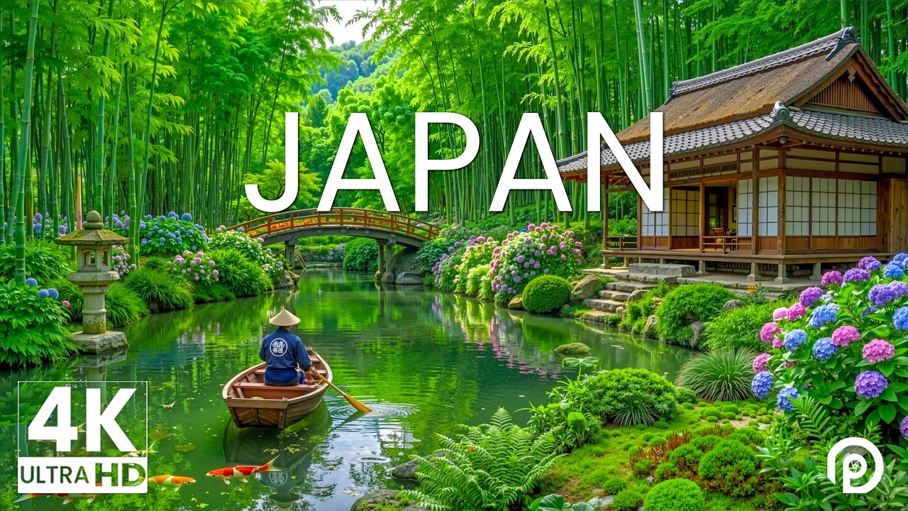 Japan 4K 🇯🇵 &ndash; Japanese Gardens, Kyoto Bamboo Forest & Blooming Hydrangeas