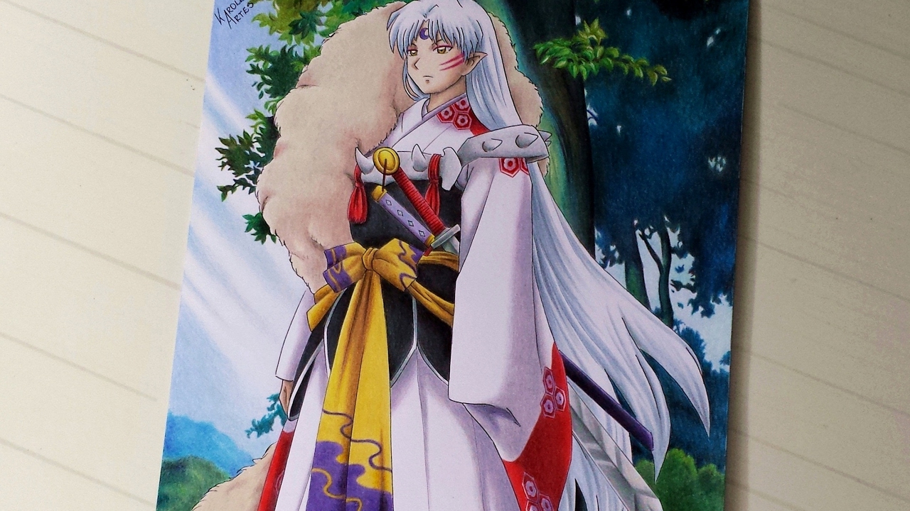 Speed Drawing Sesshoumaru - InuYasha