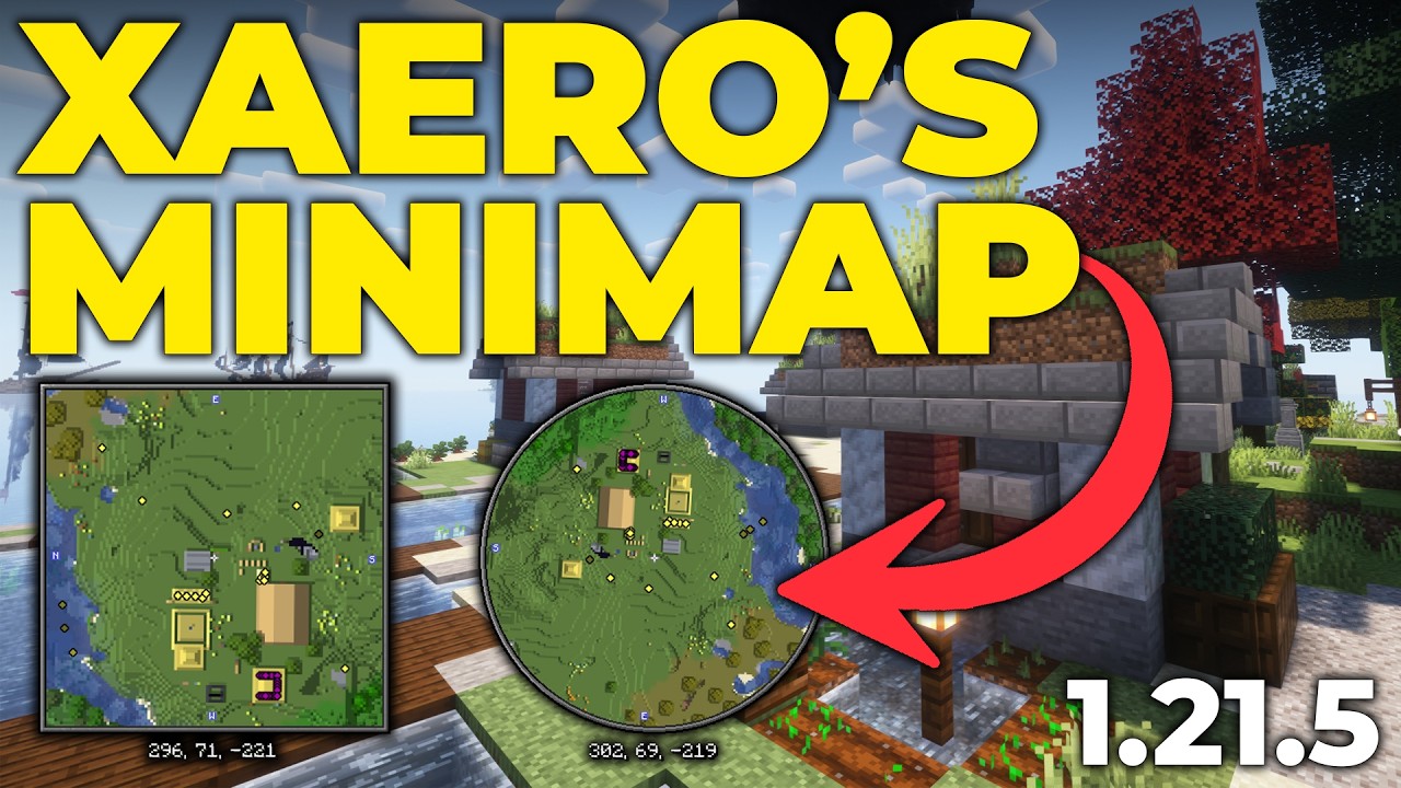 Мод Minecraft Minimap &mdash; как получить миникарту Xaero (Minecraft 1.21.5)
