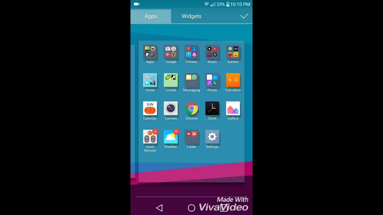 Creating Folders on LG G4 App Drawer and Creating Home Screens