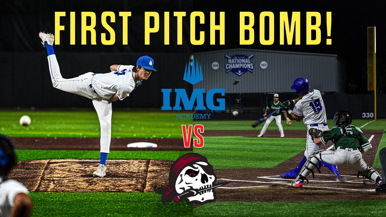 DEAN MOSS FIRST PITCH BOMB |  IMG Academy National vs Braden River