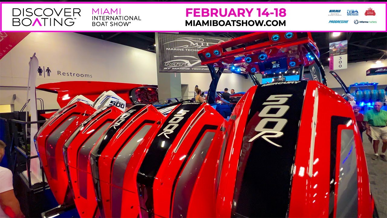 Miami International Boat Show 2024 ( Part 1 ) Miami Beach Convention Center | Droneviewhd #dbmibs