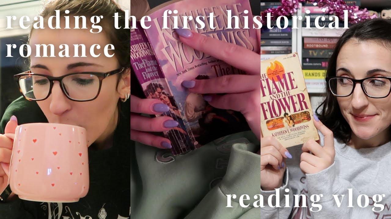 reading the first ever historical romance bodice ripper ✨ the flame and the flower vlog
