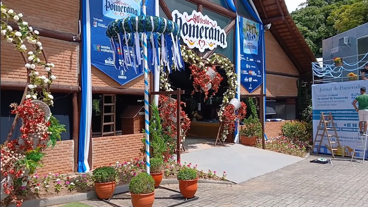 preparação da festa pomerana  15/01/2025