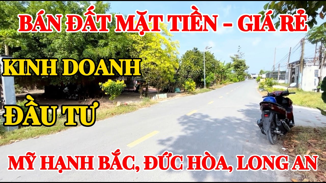 Bán đất mặt tiền - giá rẻ. Mỹ Hạnh Bắc, Đức Hòa, Long An.