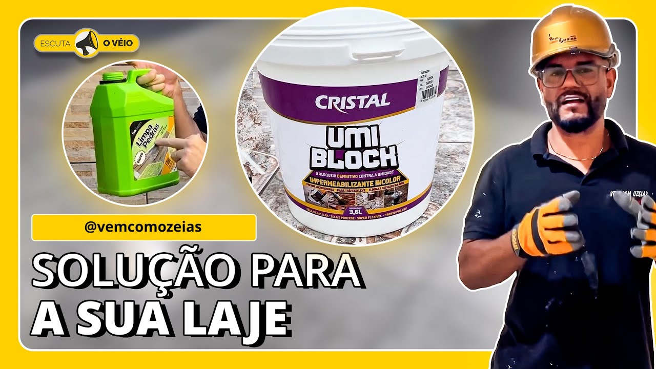 ESSA É A SOLUÇÃO PARA A SUA LAJE! Impermeabilizante Umi Block | Cristal