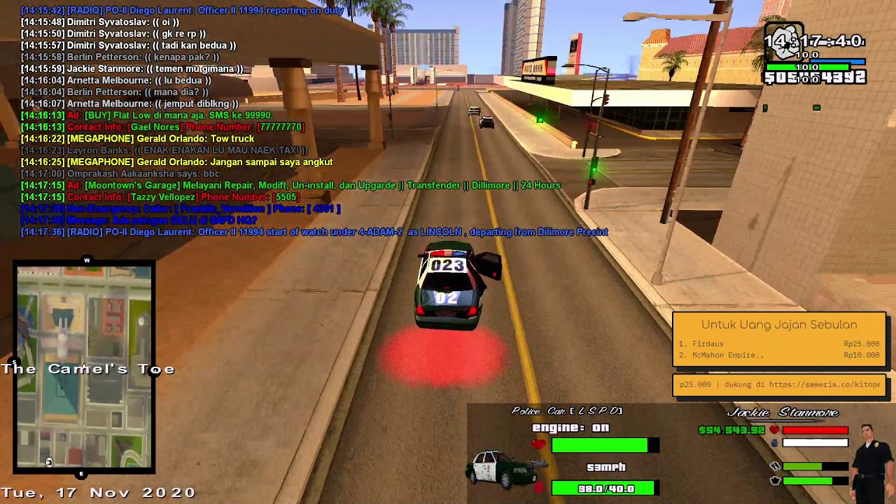[JGRP] Bubarin Orang Yang Sedang Balap Liar - SAPD Jogjagamers Roleplay