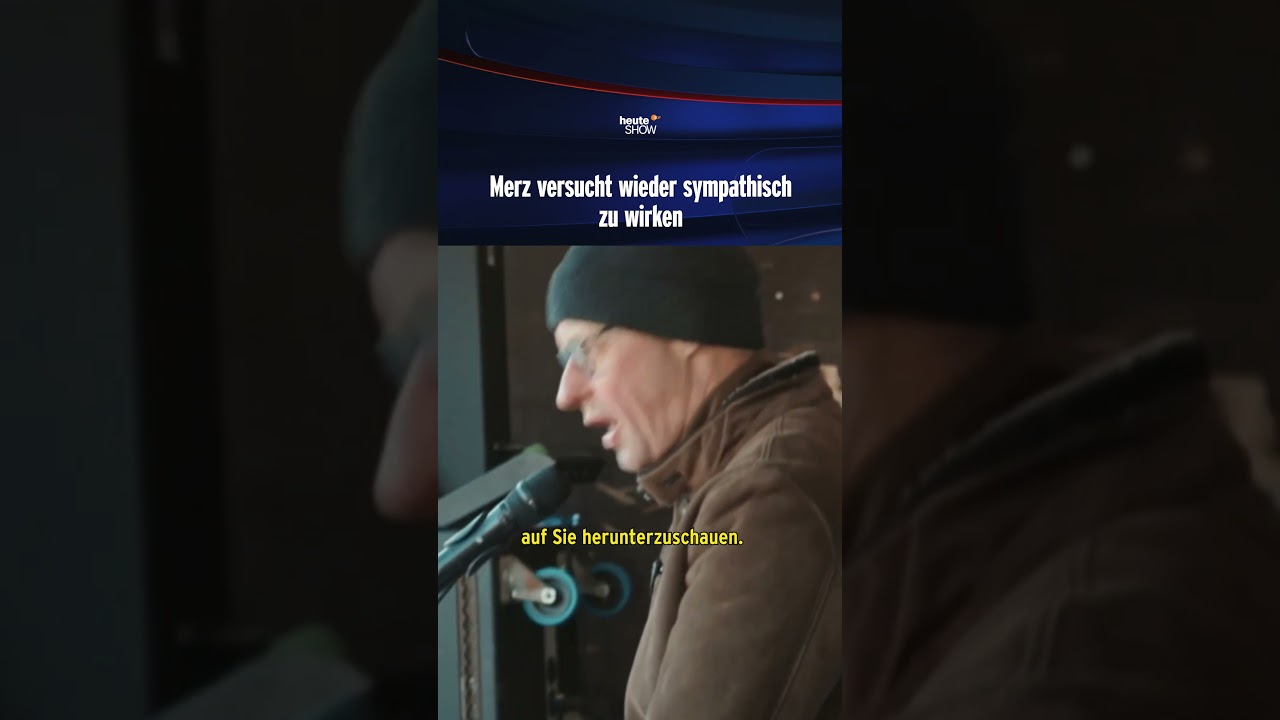 Merz versucht wieder sympathisch zu wirken | heute-show #shorts