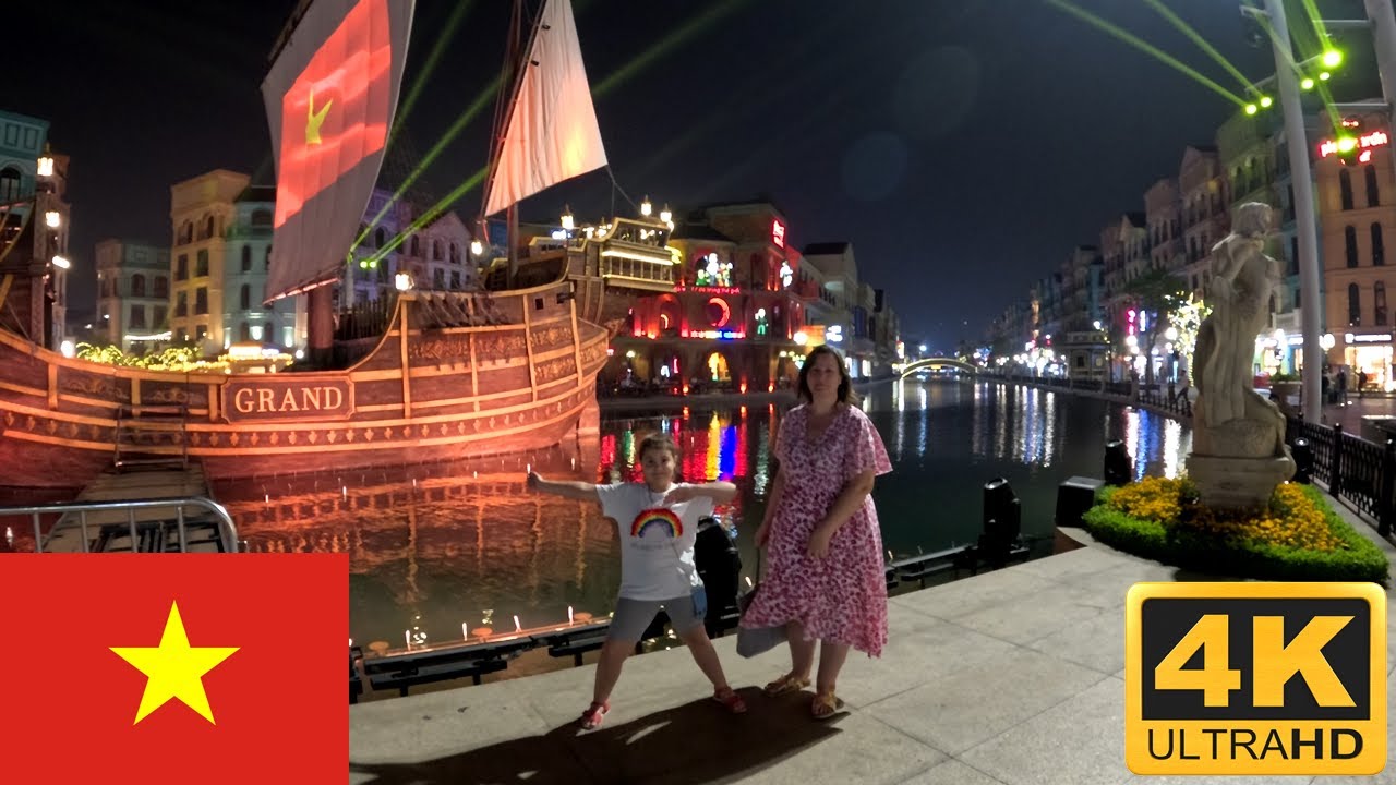 Mega Grand World in the Night Hanoi Vietnam