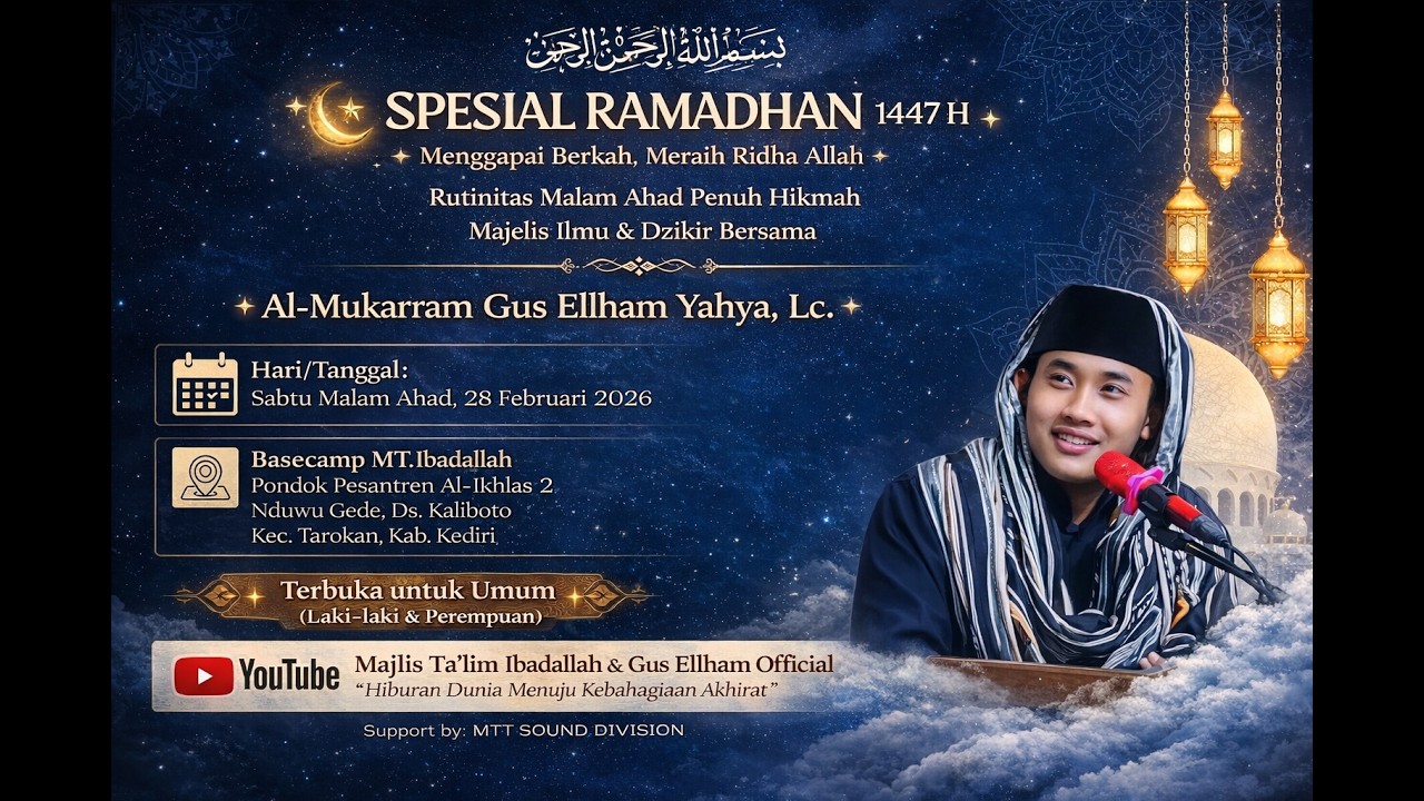 Live GUS ELHAM YAHYA LQ - - RUTINAN MT.IBADALLAH KALIBOTO, TAROKAN, KEDIRI, SABTU 28 FEBRUARI 2026