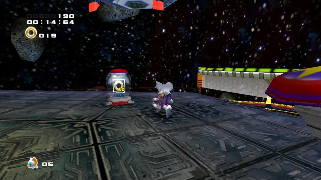 Sonic Adventure 2 - PS3 - Mad Space - 2nd Mission: Collect 100 Rings! - A Rank