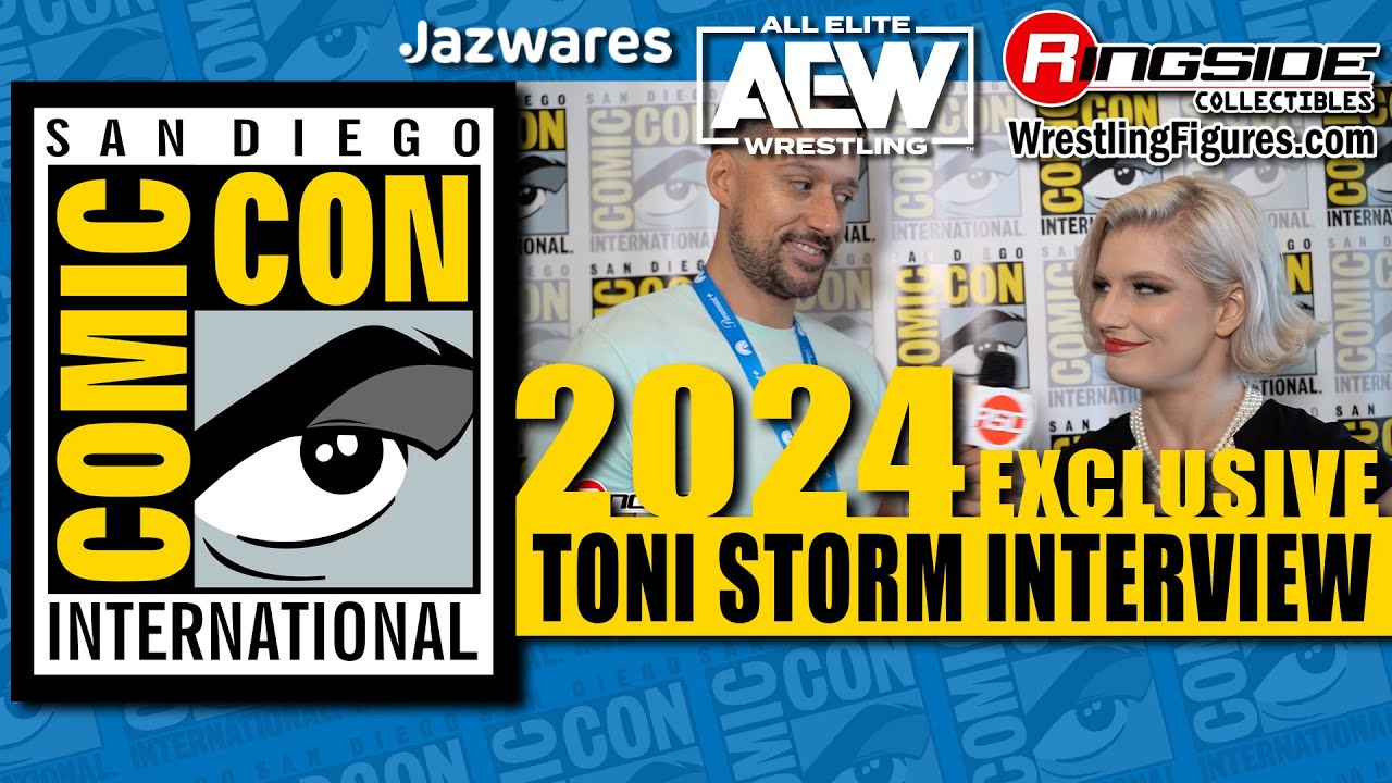 'TIMELESS' TONI STORM Interview w/ Ringside Collectibles Jazwares AEW San Diego Comic-Con 2024 SDCC