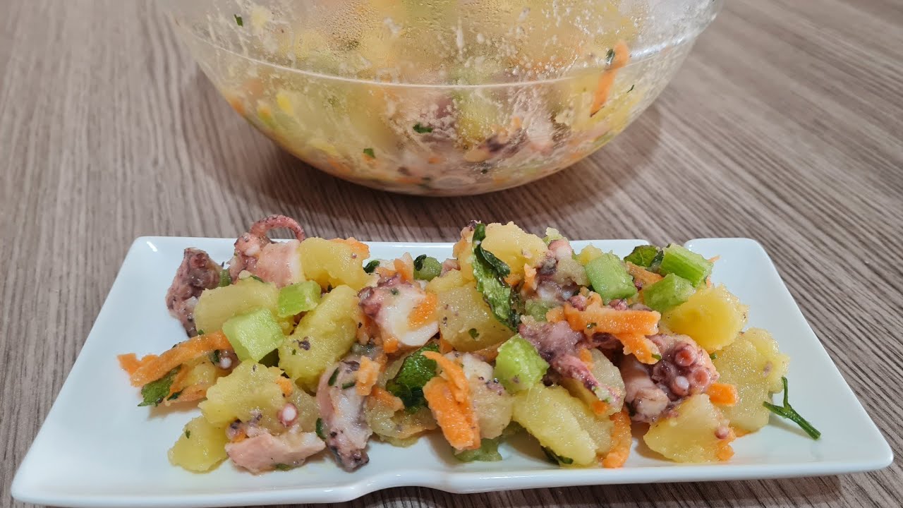 Insalata di polpo e patate come al ristorante - ricetta fresca, facile e veloce