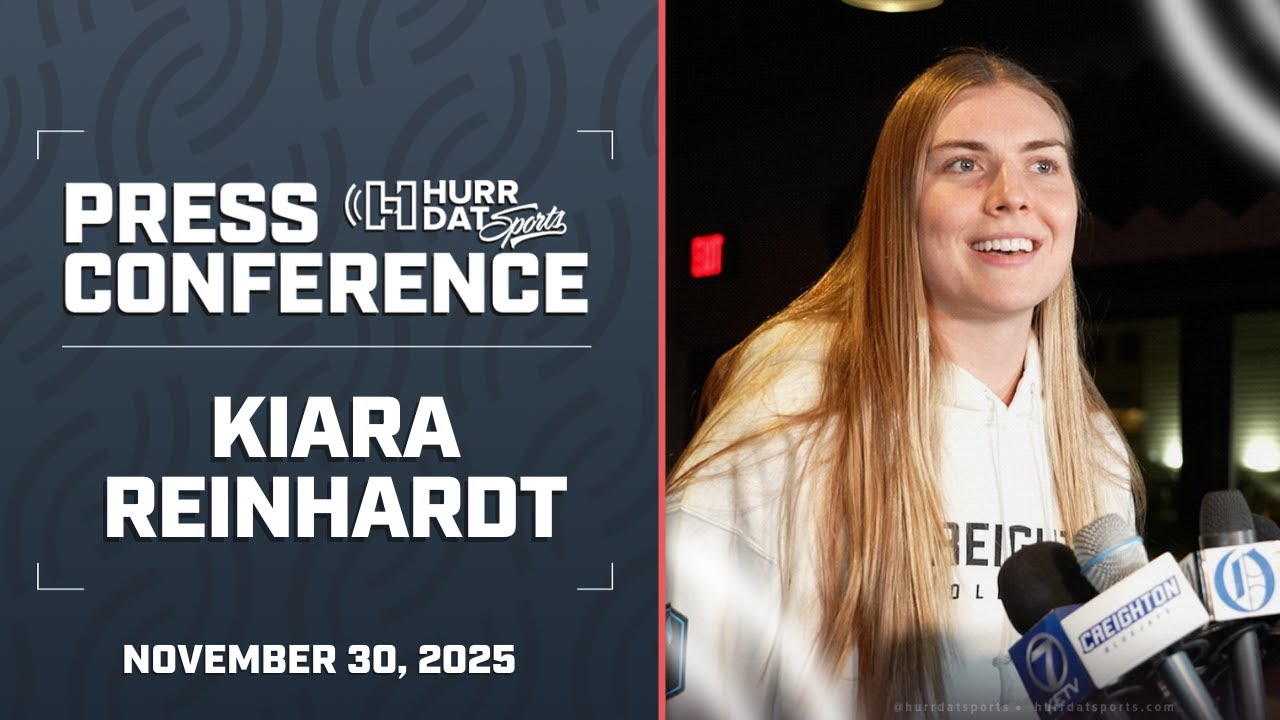 Киара Рейнхардт анонсирует волейбольный турнир NCAA | Пресс-конференция по волейболу в Крейтоне