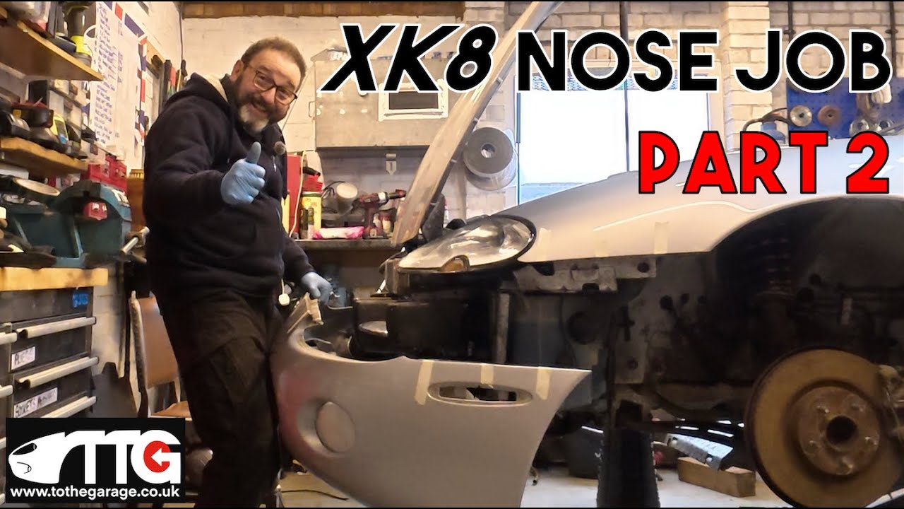 The Nose is now off my Jaguar XK8 Lets see what rot is revealed