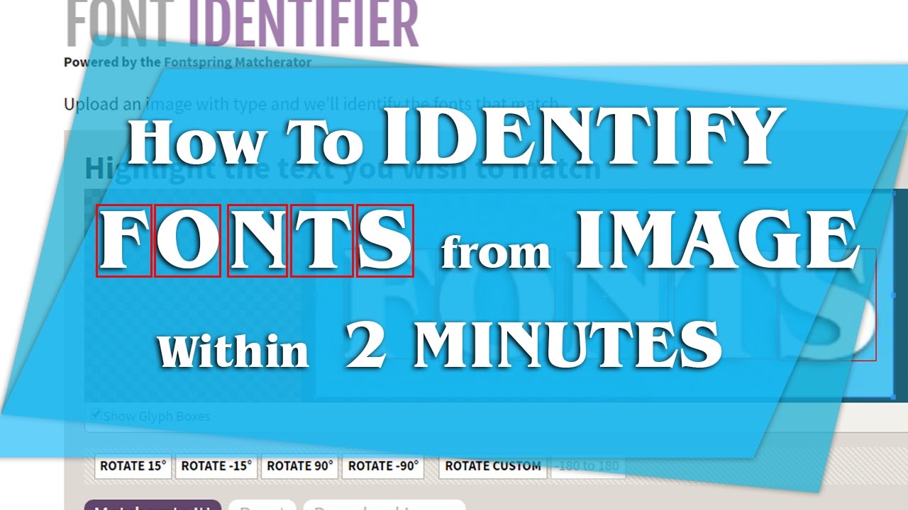 How to identify fonts from image in 2 minutes | By designology