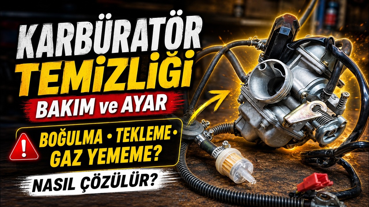 Motosiklet Karbüratör Temizliği ve Bakımı Nasıl Yapılır - Karbüratör Arızaları Nasıl Çözülür