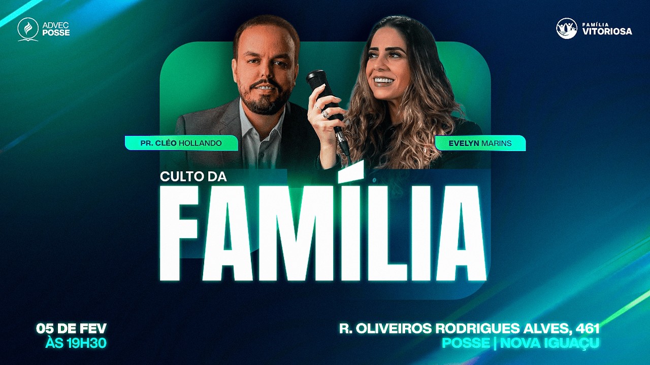 Culto da Fam&iacute;lia | Pr. Cl&eacute;o Hollanda & Evelyn Marins | 05/02/2026