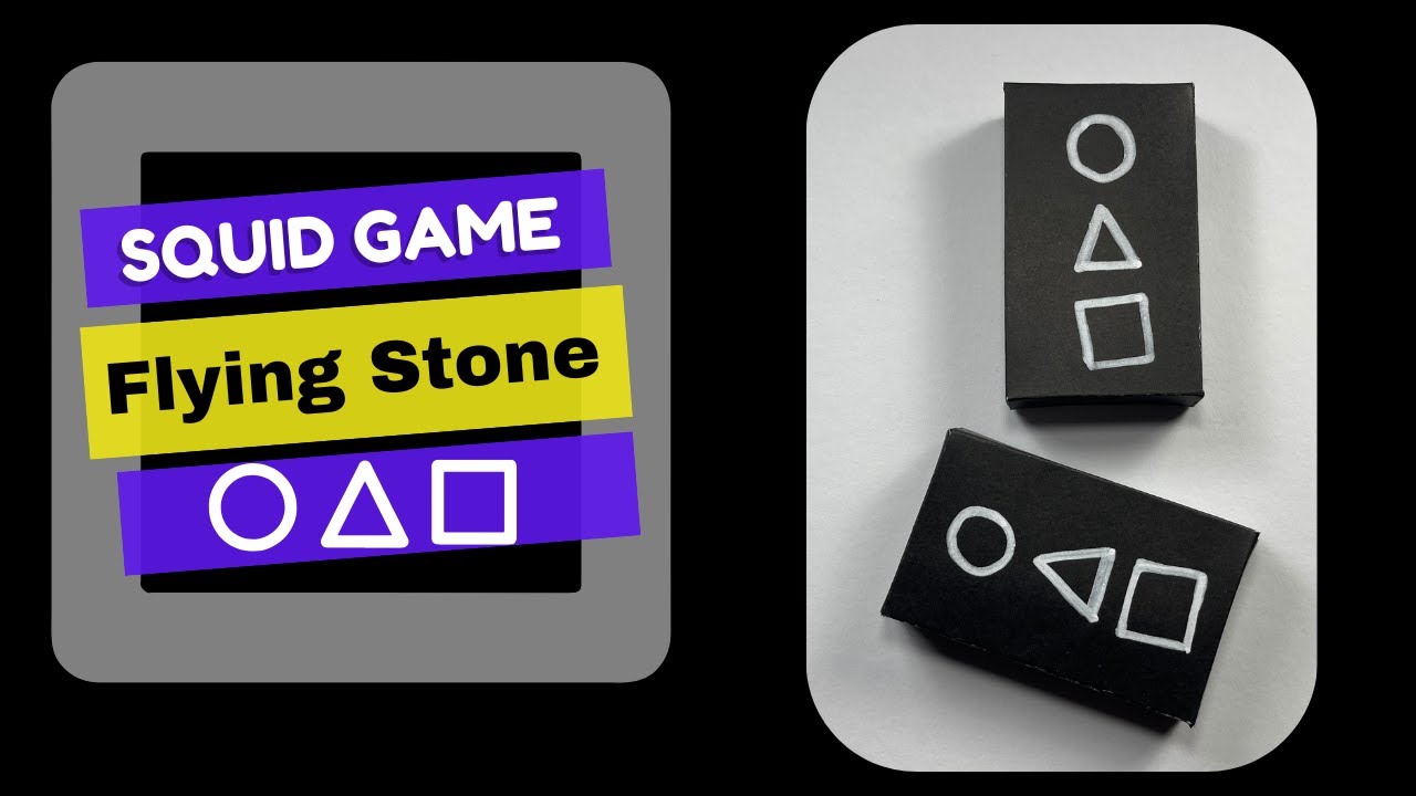 How to Make Origami Flying Stone from Squid Game? | Flying Stone | DIY