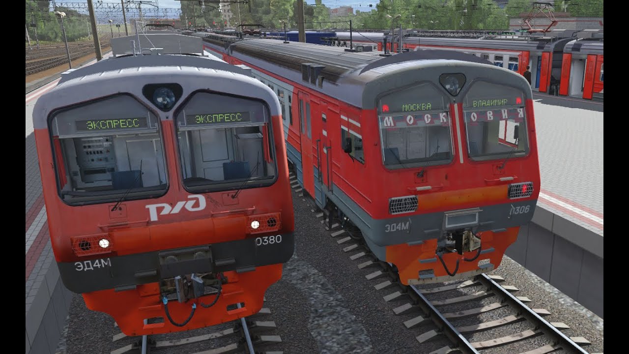 TRAINZ 2019 МОСКВА-ВЛАДИМИР СО ВСЕМИ ОСТАНОВКАМИ. УКРАЛИ СТОЛБЫ!!!