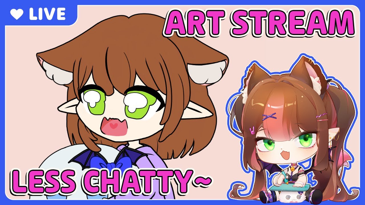 【DRAWING】📌Locking in! 🦊🖌️ Emote only chat ~ music on! 🎵【VOD】