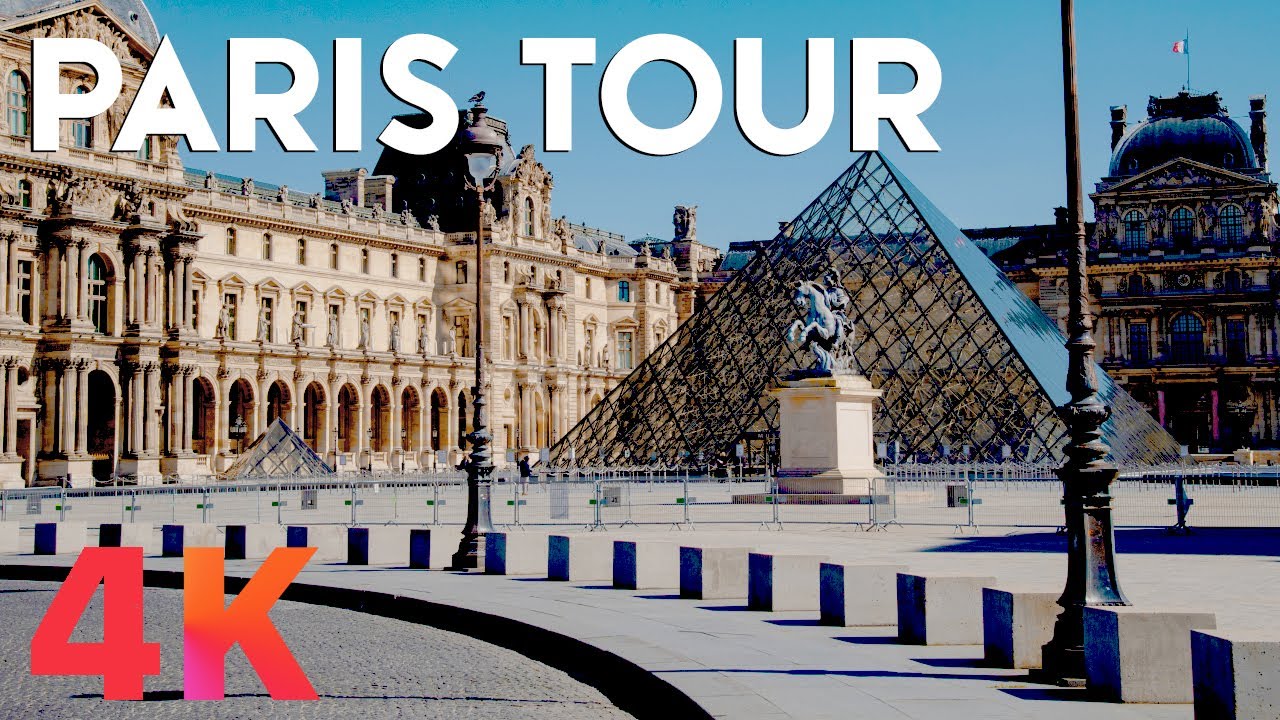 [4K] Paris Walking Tour — Town hall and Louvre area during lockdown 🇫🇷  | パリウォーキングツアー—市庁舎とルーブル美術館