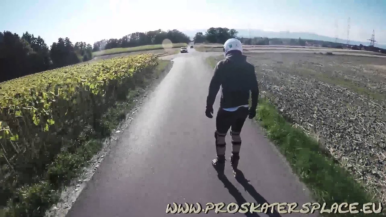 Carving in lausanne with rollerblade Twister pro