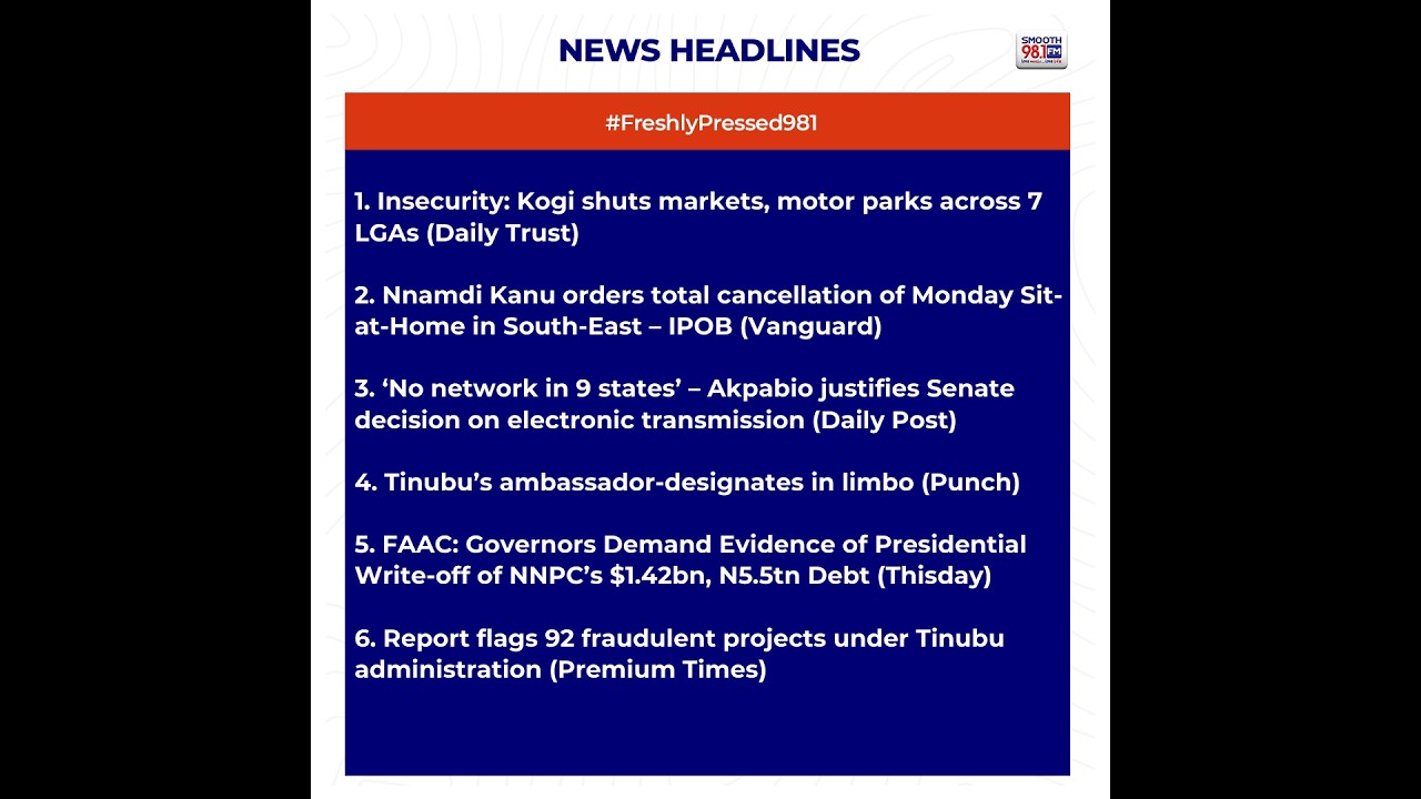 #FreshlyPressed981: ‘No network in 9 states’ – Akpabio justifies Senate decision on e - transmission