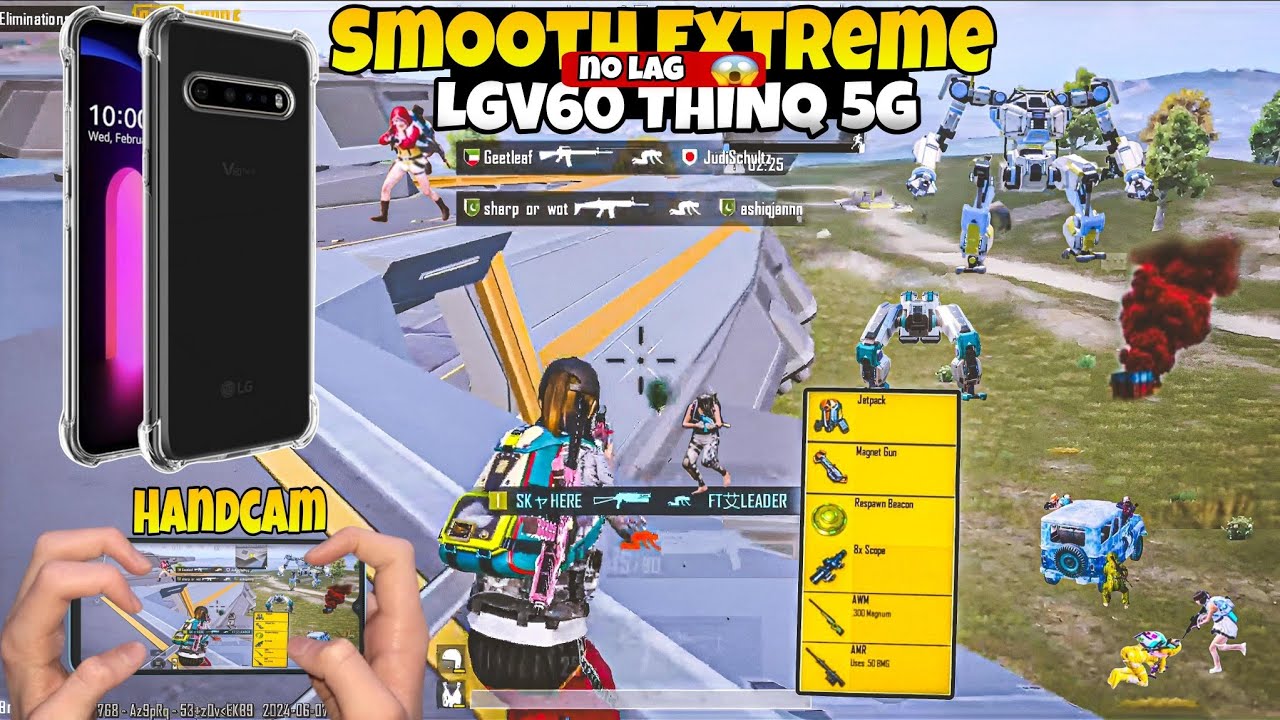 Smooth Extreme NO Lag| LGV60 THINQ 5G| with Handcam Gameplay in 2024 ✅