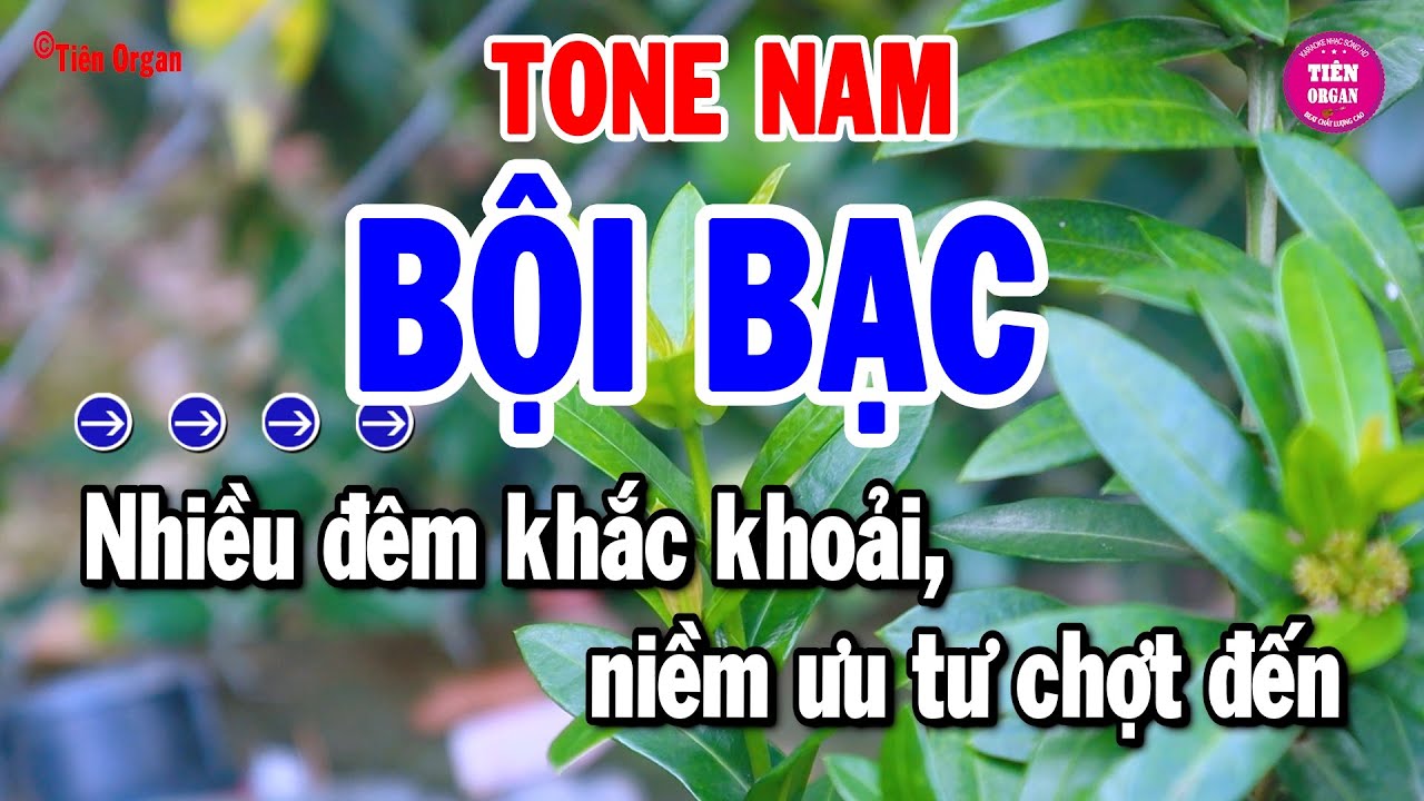 Bội Bạc Karaoke Tone Nam - Nhạc Sống Rumba Chất Lượng Cao | Tiên Organ