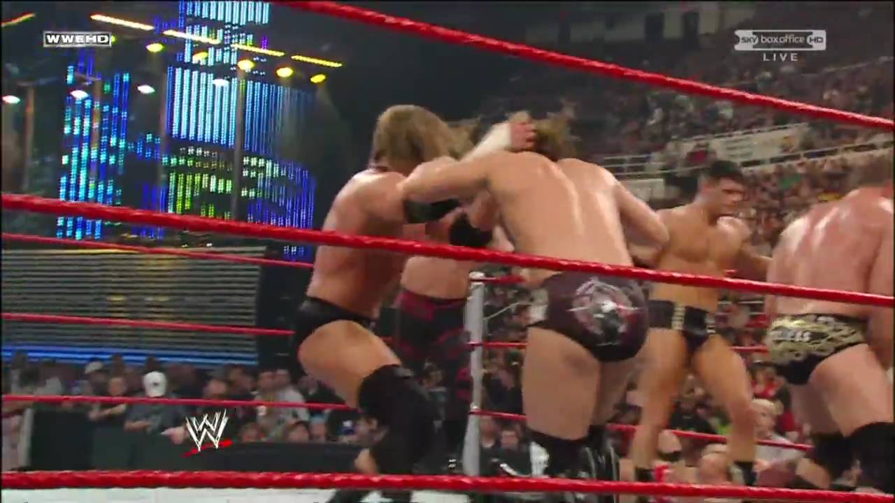 HHH Eliminates The Brian Kendrick (Botch)
