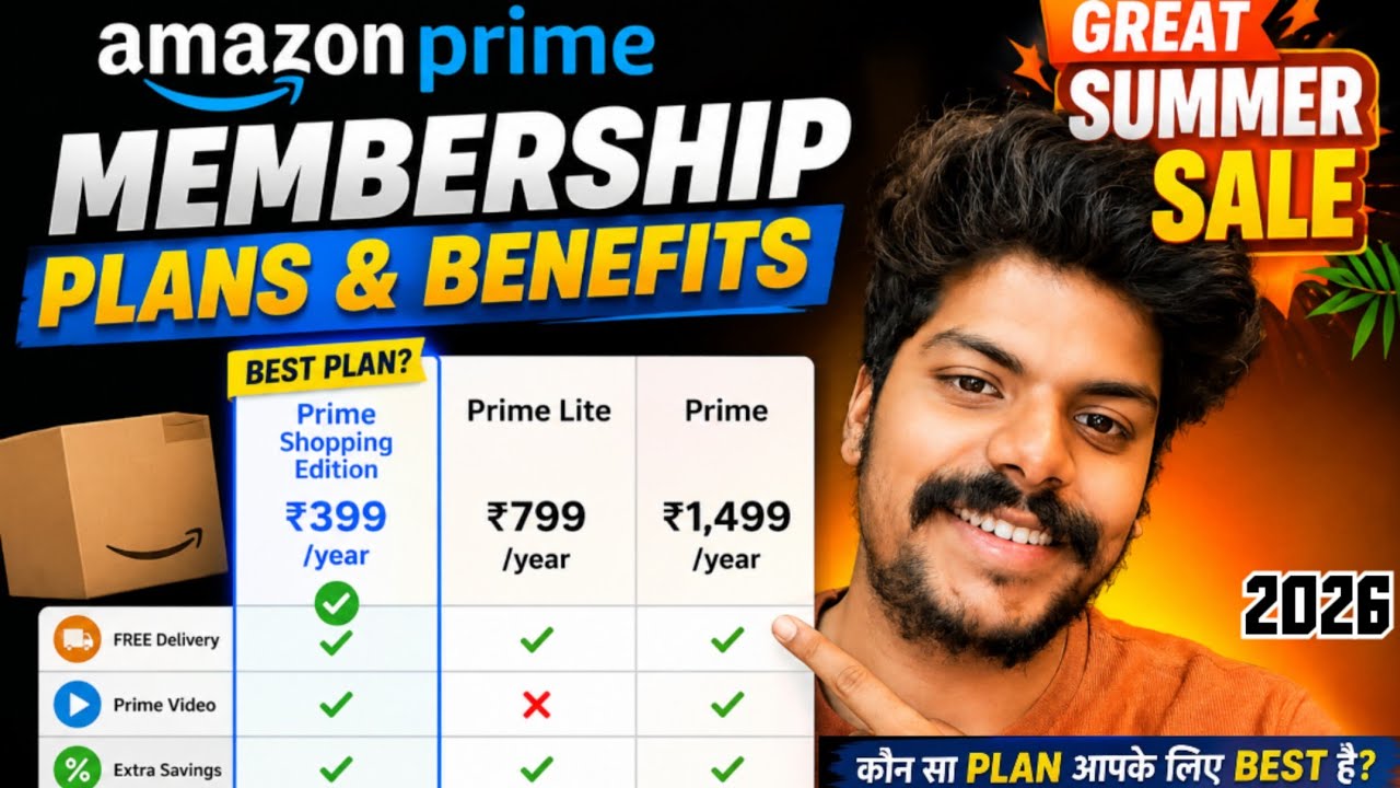 Amazon prime plans | Amazon prime benefit | Amazon prime membership | Amazon summer sale prime offer