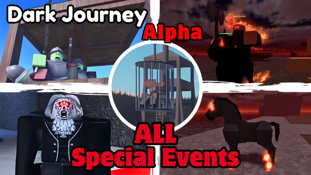 Dark Journey Alpha - All Events & Last Boss Fight + Ending - Roblox
