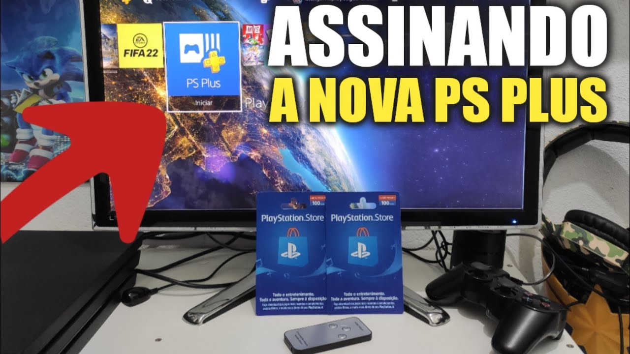 ASSINANDO A NOVA PS PLUS DELUXE PELA PRIMEIRA VEZ COM GIFR CARD