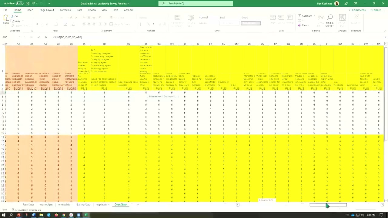 Excel - sum and average calculations