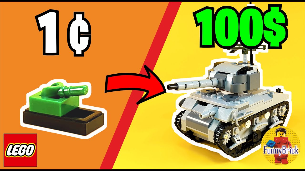ТАНКИ LEGO от 1 ЦЕНТА до 100 долларов! 🤯🔥 Эпичные сборки + забавные анимации!