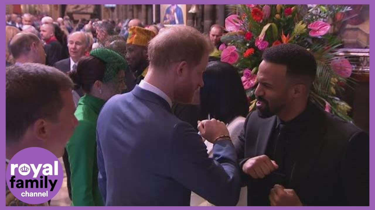 Harry 'Bumps Elbows' With Craig David as Commonwealth Service Marks Final Engagement